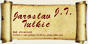 Jaroslav Tulkić vizit kartica